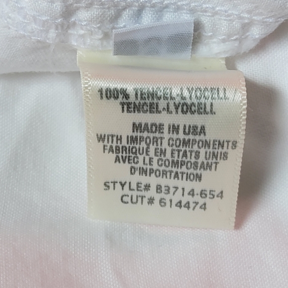 C & S by Cloth & Stone White Tencel Cargo Jogger Pants Size M NWOT - Picture 10 of 10